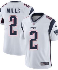 Nike Patriots #2 Jalen Mills White Men's Stitched NFL Vapor Untouchable Limited Jersey