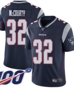 Nike Patriots #32 Devin McCourty Navy Blue Team Color Men's Stitched NFL 100th Season Vapor Limited Jersey