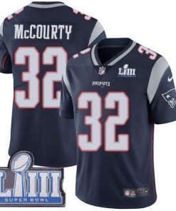 Nike Patriots #32 Devin McCourty Navy Blue Team Color Super Bowl LIII Bound Men's Stitched NFL Vapor Untouchable Limited Jersey