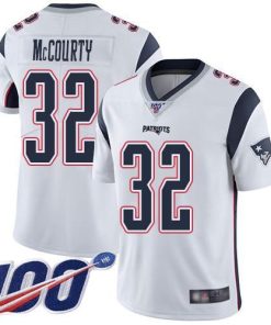 Nike Patriots #32 Devin McCourty White Men's Stitched NFL 100th Season Vapor Limited Jersey