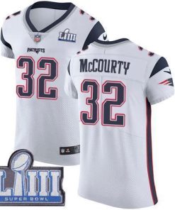 Nike Patriots #32 Devin McCourty White Super Bowl LIII Bound Men's Stitched NFL Vapor Untouchable Elite Jersey