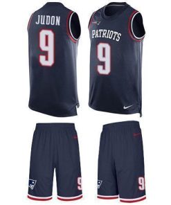 Nike Patriots #9 Matt Judon Navy Blue Team Color Men's Stitched NFL Limited Tank Top Suit Jersey