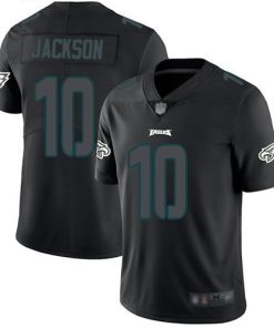 Nike Philadelphia Eagles #10 DeSean Jackson Black Men's Stitched NFL Limited Rush Impact Jersey Men's