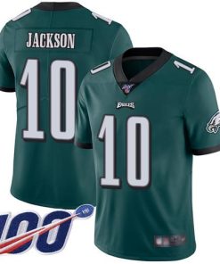 Nike Philadelphia Eagles #10 DeSean Jackson Midnight Green Team Color Men's Stitched NFL 100th Season Vapor Limited Jersey Men's