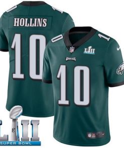Nike Philadelphia Eagles #10 Mack Hollins Midnight Green Team Color Super Bowl LII Men's Stitched NFL Vapor Untouchable Limited Jersey Men's