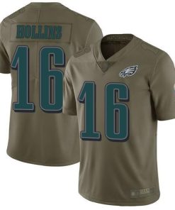 Nike Philadelphia Eagles #16 Mack Hollins Olive Men's Stitched NFL Limited 2017 Salute To Service Jersey Men's