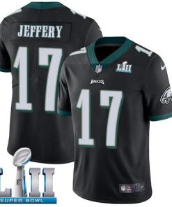 Nike Philadelphia Eagles #17 Alshon Jeffery Black Alternate Super Bowl LII Men's Stitched NFL Vapor Untouchable Limited Jersey Men's