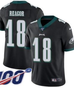 Nike Philadelphia Eagles #18 Jalen Reagor Black Alternate Men's Stitched NFL 100th Season Vapor Untouchable Limited Jersey Men's