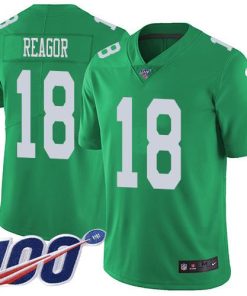 Nike Philadelphia Eagles #18 Jalen Reagor Green Men's Stitched NFL Limited Rush 100th Season Jersey Men's