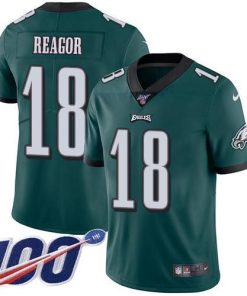 Nike Philadelphia Eagles #18 Jalen Reagor Green Team Color Men's Stitched NFL 100th Season Vapor Untouchable Limited Jersey Men's