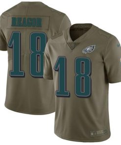 Nike Philadelphia Eagles #18 Jalen Reagor Olive Men's Stitched NFL Limited 2017 Salute To Service Jersey Men's