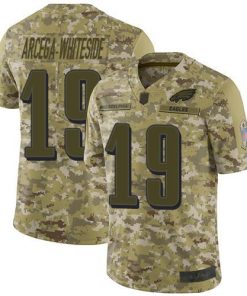 Nike Philadelphia Eagles #19 JJ Arcega-Whiteside Camo Men's Stitched NFL Limited 2018 Salute To Service Jersey Men's
