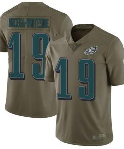 Nike Philadelphia Eagles #19 JJ Arcega-Whiteside Olive Men's Stitched NFL Limited 2017 Salute To Service Jersey Men's
