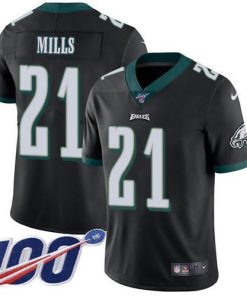 Nike Philadelphia Eagles #21 Jalen Mills Black Alternate Men's Stitched NFL 100th Season Vapor Untouchable Limited Jersey Men's