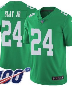 Nike Philadelphia Eagles #24 Darius Slay Jr Green Men's Stitched NFL Limited Rush 100th Season Jersey Men's