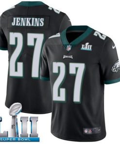Nike Philadelphia Eagles #27 Malcolm Jenkins Black Alternate Super Bowl LII Men's Stitched NFL Vapor Untouchable Limited Jersey Men's