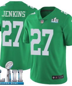 Nike Philadelphia Eagles #27 Malcolm Jenkins Green Super Bowl LII Men's Stitched NFL Limited Rush Jersey Men's