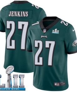 Nike Philadelphia Eagles #27 Malcolm Jenkins Midnight Green Team Color Super Bowl LII Men's Stitched NFL Vapor Untouchable Limited Jersey Men's