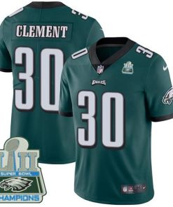 Nike Philadelphia Eagles #30 Corey Clement Midnight Green Team Color Super Bowl LII Champions Men's Stitched NFL Vapor Untouchable Limited Jersey Men's