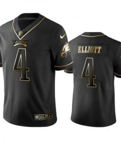 Nike Philadelphia Eagles #4 Jake Elliott Black Golden Limited Edition Stitched NFL Jersey Men's