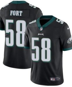 Nike Philadelphia Eagles #58 LJ Fort Black Alternate Men's Stitched NFL Vapor Untouchable Limited Jersey Men's