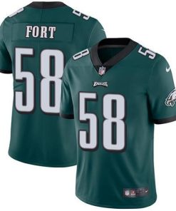 Nike Philadelphia Eagles #58 LJ Fort Midnight Green Team Color Men's Stitched NFL Vapor Untouchable Limited Jersey Men's