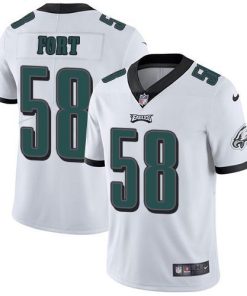 Nike Philadelphia Eagles #58 LJ Fort White Men's Stitched NFL Vapor Untouchable Limited Jersey Men's