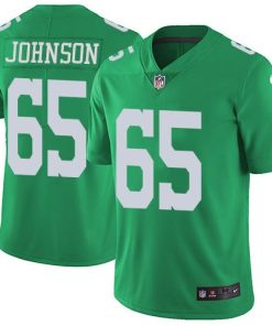 Nike Philadelphia Eagles #65 Lane Johnson Green Men's Stitched NFL Limited Rush Jersey Men's