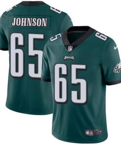 Nike Philadelphia Eagles #65 Lane Johnson Midnight Green Team Color Men's Stitched NFL Vapor Untouchable Limited Jersey Men's