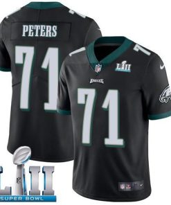 Nike Philadelphia Eagles #71 Jason Peters Black Alternate Super Bowl LII Men's Stitched NFL Vapor Untouchable Limited Jersey Men's