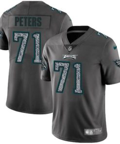 Nike Philadelphia Eagles #71 Jason Peters Gray Static Men's Stitched NFL Vapor Untouchable Limited Jersey Men's