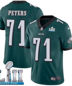 Nike Philadelphia Eagles #71 Jason Peters Midnight Green Team Color Super Bowl LII Men's Stitched NFL Vapor Untouchable Limited Jersey Men's