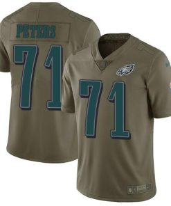 Nike Philadelphia Eagles #71 Jason Peters Olive Men's Stitched NFL Limited 2017 Salute To Service Jersey Men's