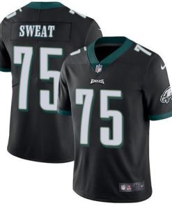 Nike Philadelphia Eagles #75 Josh Sweat Black Alternate Men's Stitched NFL Vapor Untouchable Limited Jersey Men's