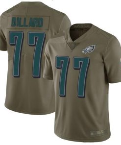 Nike Philadelphia Eagles #77 Andre Dillard Olive Men's Stitched NFL Limited 2017 Salute To Service Jersey Men's
