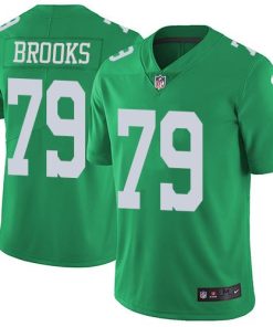 Nike Philadelphia Eagles #79 Brandon Brooks Green Men's Stitched NFL Limited Rush Jersey Men's