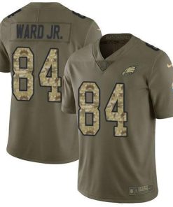 Nike Philadelphia Eagles #84 Greg Ward Jr. Olive/Camo Men's Stitched NFL Limited 2017 Salute To Service Jersey Men's