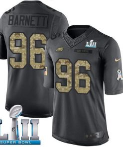 Nike Philadelphia Eagles #96 Derek Barnett Black Super Bowl LII Men's Stitched NFL Limited 2016 Salute To Service Jersey Men's