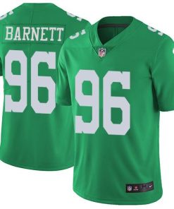 Nike Philadelphia Eagles #96 Derek Barnett Green Men's Stitched NFL Limited Rush Jersey Men's