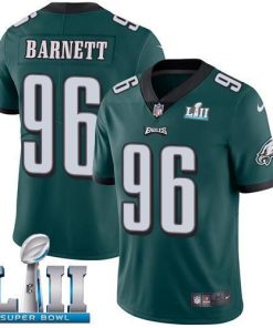 Nike Philadelphia Eagles #96 Derek Barnett Midnight Green Team Color Super Bowl LII Men's Stitched NFL Vapor Untouchable Limited Jersey Men's