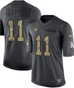 Nike Pittsburgh Steelers #11 Chase Claypool Black Men's Stitched NFL Limited 2016 Salute to Service Jersey Men's