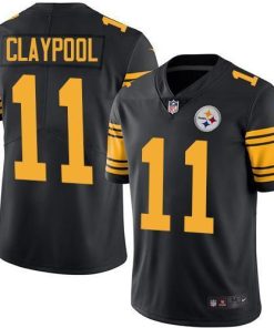 Nike Pittsburgh Steelers #11 Chase Claypool Black Men's Stitched NFL Limited Rush Jersey Men's