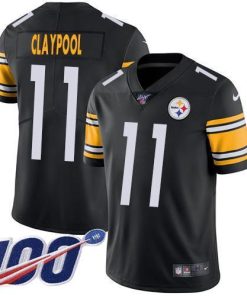 Nike Pittsburgh Steelers #11 Chase Claypool Black Team Color Men's Stitched NFL 100th Season Vapor Untouchable Limited Jersey Men's