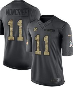Nike Pittsburgh Steelers #11 Donte Moncrief Black Men's Stitched NFL Limited 2016 Salute to Service Jersey Men's