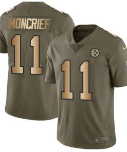 Nike Pittsburgh Steelers #11 Donte Moncrief Olive/Gold Men's Stitched NFL Limited 2017 Salute To Service Jersey Men's
