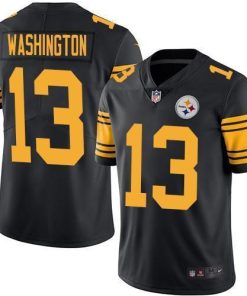 Nike Pittsburgh Steelers #13 James Washington Black Men's Stitched NFL Limited Rush Jersey Men's