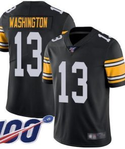 Nike Pittsburgh Steelers #13 James Washington Black Alternate Men's Stitched NFL 100th Season Vapor Limited Jersey Men's