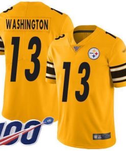 Nike Pittsburgh Steelers #13 James Washington Gold Men's Stitched NFL Limited Inverted Legend 100th Season Jersey Men's
