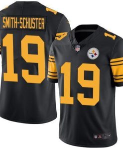 Nike Pittsburgh Steelers #19 JuJu Smith-Schuster Black Men's Stitched NFL Limited Rush Jersey Men's