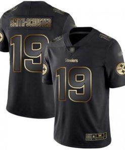 Nike Pittsburgh Steelers #19 JuJu Smith-Schuster Black/Gold Men's Stitched NFL Vapor Untouchable Limited Jersey Men's